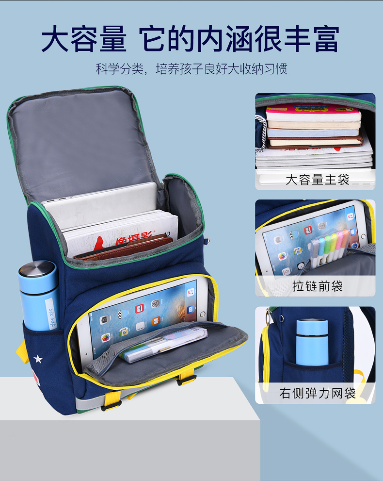 醇龙创意新款透气减负儿童书包醇龙箱包--专业生产箱包18年