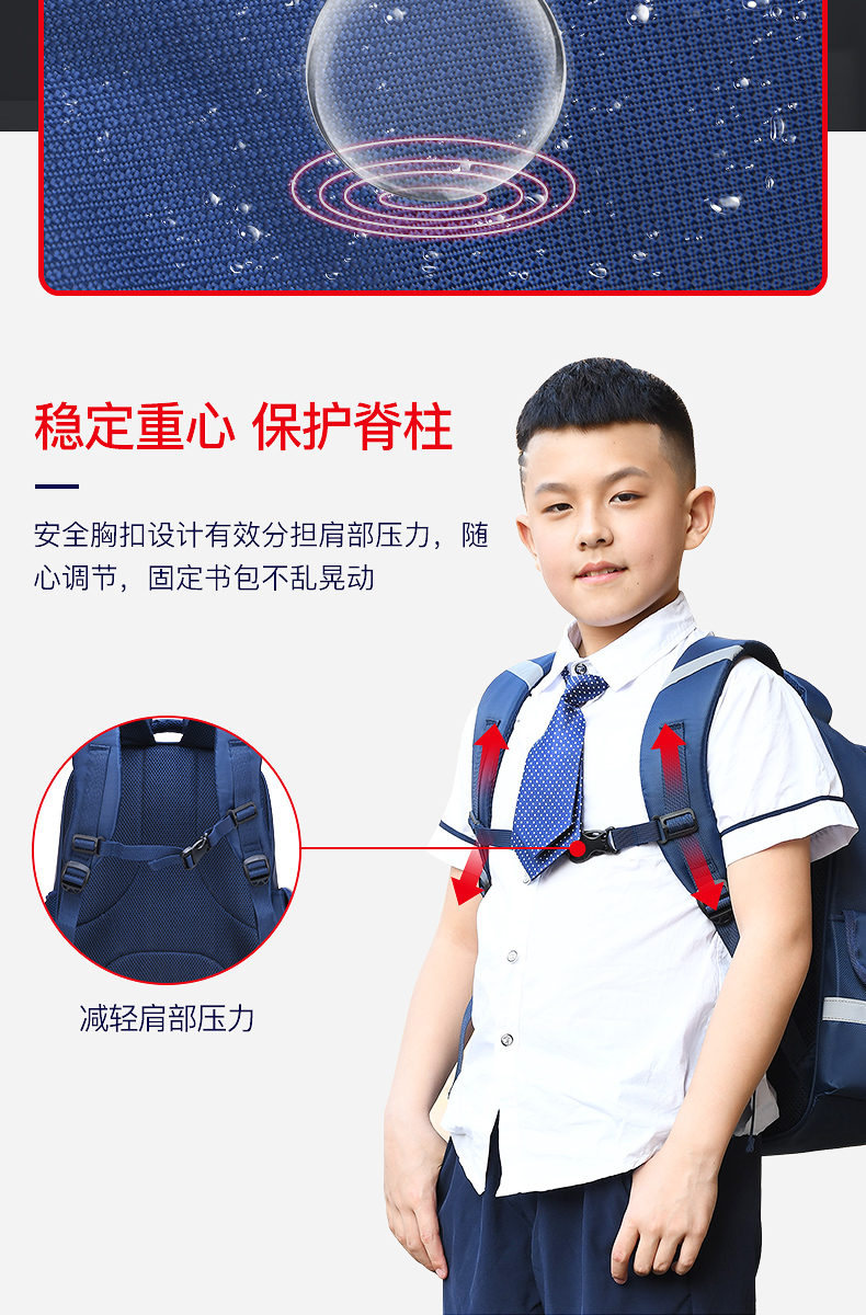 醇龙新款小学生儿童双肩包 儿童透气减负书包小学 小学生书包定制logo醇龙箱包--专业生产箱包18年