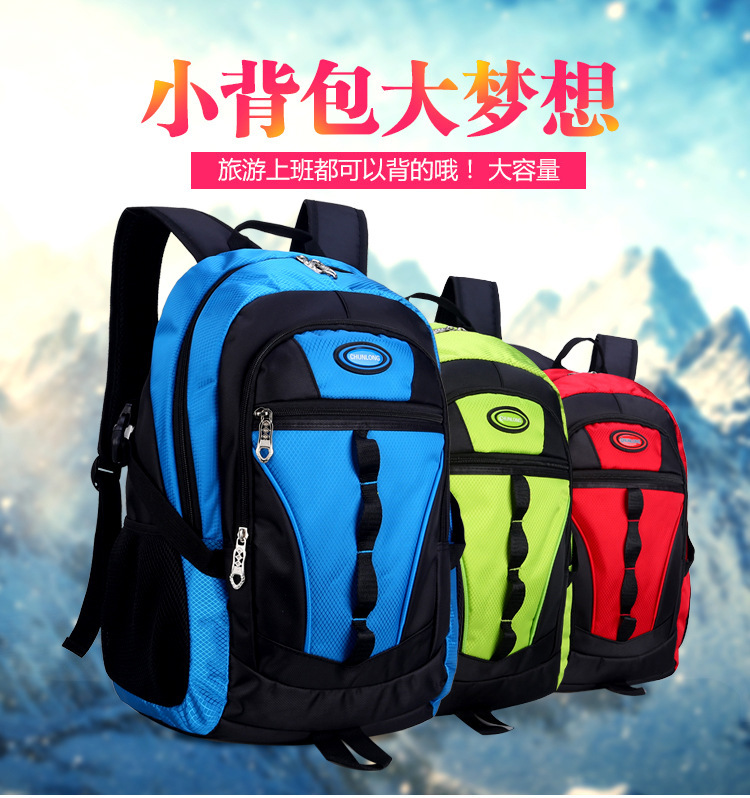 醇龙尼龙运动双肩背包 大容量双肩旅行背包 外出旅行休闲双肩背包醇龙箱包--专业生产箱包18年